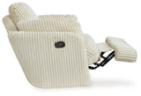 Tie-Breaker Ivory Swivel Glider Recliner by Ashley at Eve Furniture