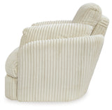 Tie-Breaker Ivory Swivel Glider Recliner by Ashley at Eve Furniture