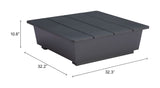 Tien Black Outdoor Side Table by Zuomod at Eve Furniture