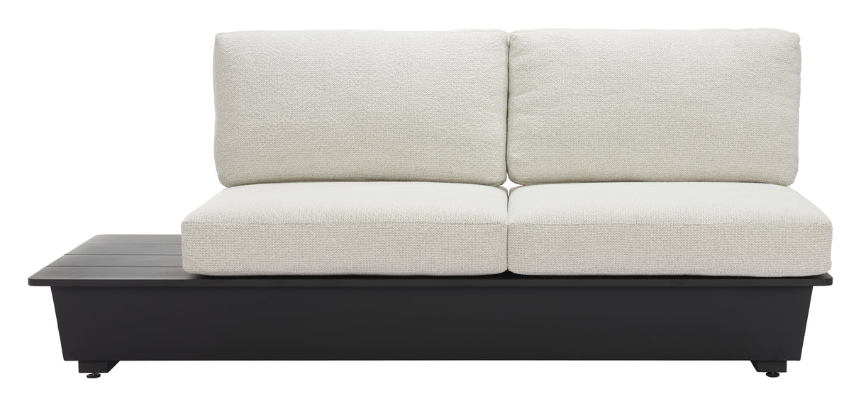 Tien LHF Beige Outdoor Loveseat by Zuomod at Eve Furniture