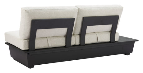 Tien LHF Beige Outdoor Loveseat by Zuomod at Eve Furniture