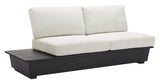 Tien LHF Beige Outdoor Loveseat by Zuomod at Eve Furniture