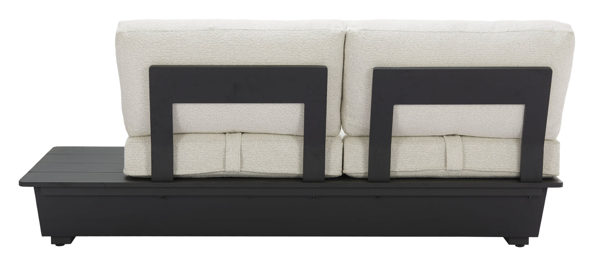 Tien RHF Beige Outdoor Loveseat by Zuomod at Eve Furniture