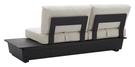 Tien RHF Beige Outdoor Loveseat by Zuomod at Eve Furniture