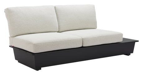 Tien RHF Beige Outdoor Loveseat by Zuomod at Eve Furniture