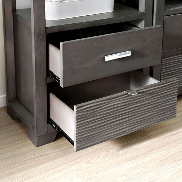 Tienen Gray Pier Cabinet by Furniture of America at Eve Furniture