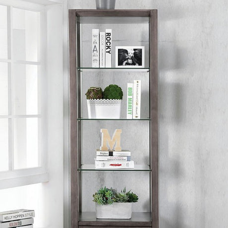 Tienen Gray Pier Cabinet by Furniture of America at Eve Furniture
