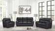 Tiffany Black Faux Leather Living Room Set by Happy Homes at Eve Furniture