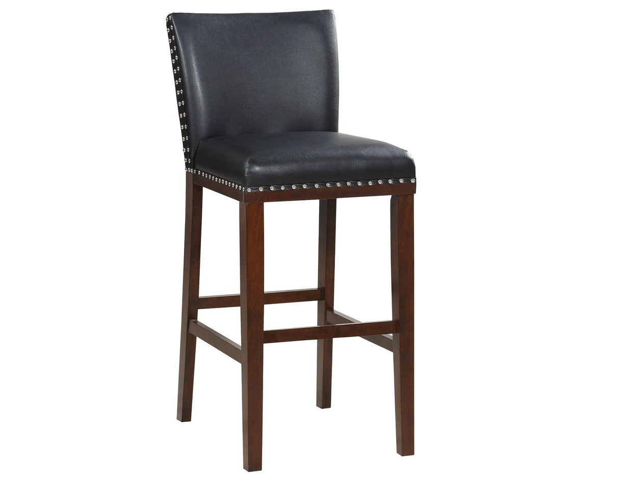 Tiffany 30″ Bar Stool, Black, Set of 2 by Steve Silver at Eve Furniture