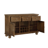 Tigard Cherry Dining Server by Homelegance at Eve Furniture