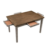 Tigard Cherry/Gray Counter Height Table by Homelegance at Eve Furniture