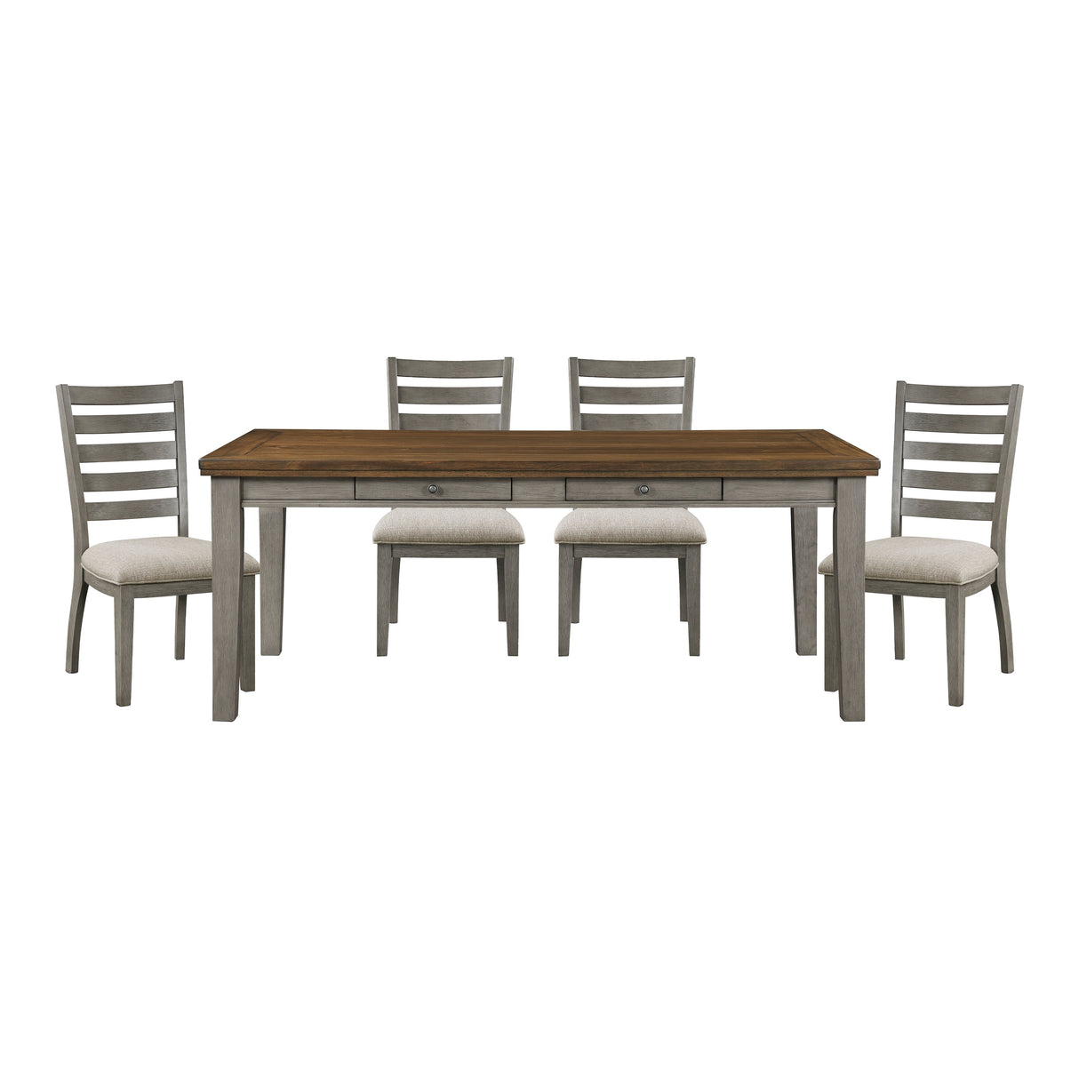 Tigard Cherry/Gray Dining Set by Homelegance at Eve Furniture