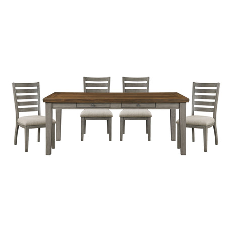 Tigard Cherry/Gray Dining Set by Homelegance at Eve Furniture
