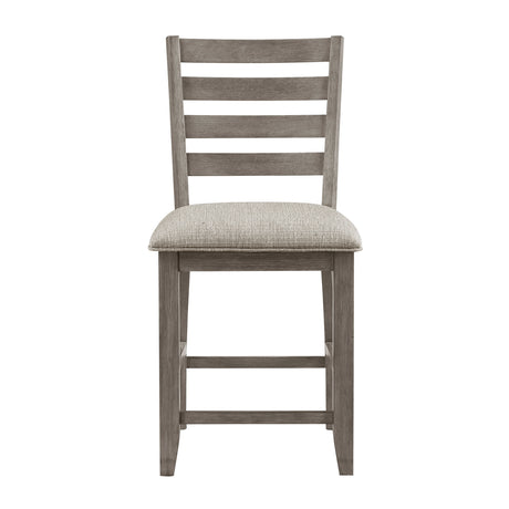 Tigard Gray Counter Height Chair, Set of 2 by Homelegance at Eve Furniture