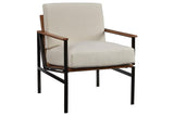 Tilden Ivory/Brown Accent Chair by Ashley at Eve Furniture