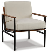 Tilden Ivory/Brown Accent Chair by ASHLEY FURNITURE at Eve Furniture