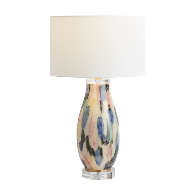 Tillery Multi/Gold Table Lamp by Crestview at Eve Furniture