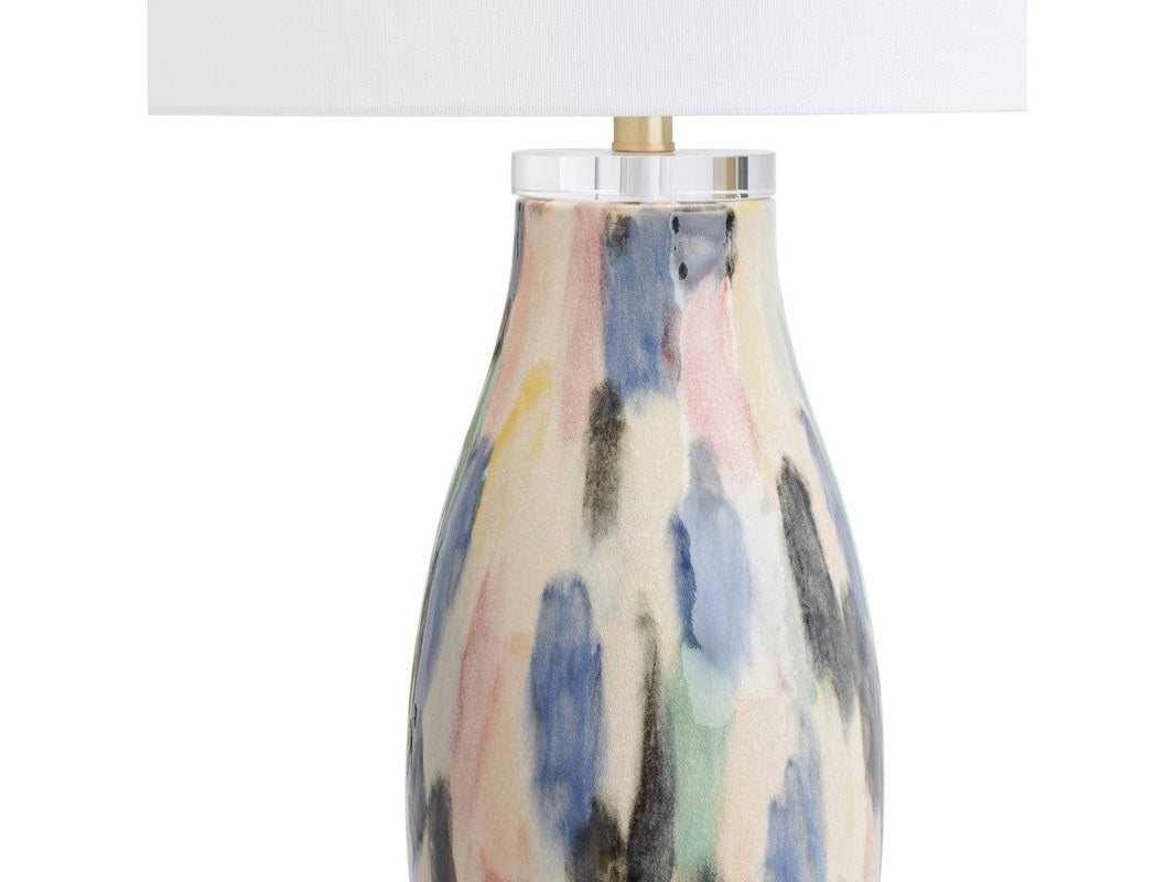 Tillery Multi/Gold Table Lamp by Crestview at Eve Furniture