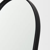 Tillie Oblong Matte Black Metal Standing Floor Mirror by Mercana at Eve Furniture