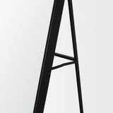 Tillie Oblong Matte Black Metal Standing Floor Mirror by Mercana at Eve Furniture