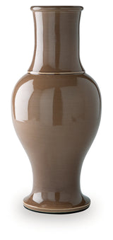 Tillmer Brown Vase by Ashley at Eve Furniture
