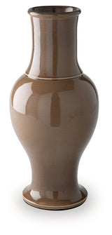 Tillmer Brown Vase by Ashley at Eve Furniture