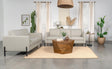 Tilly Oatmeal Upholstered Track Arms Living Room Set by Coaster at Eve Furniture
