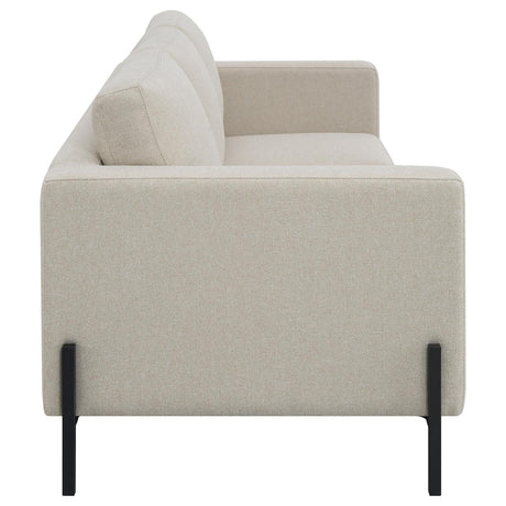 Tilly Oatmeal Upholstered Track Arms Living Room Set by Coaster at Eve Furniture