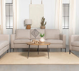 Tilly Upholstered Track Arms Sofa Oatmeal