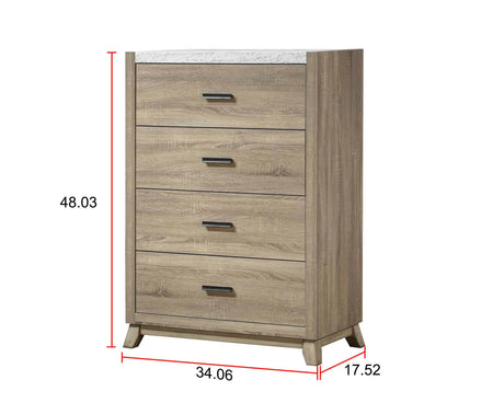 Tilston Natural Chest by Crown Mark at Eve Furniture