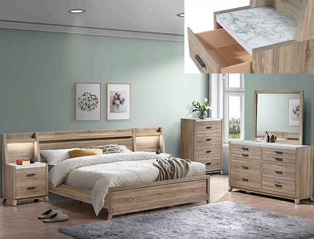 Tilston Natural Dresser Mirror Only by Crown Mark at Eve Furniture