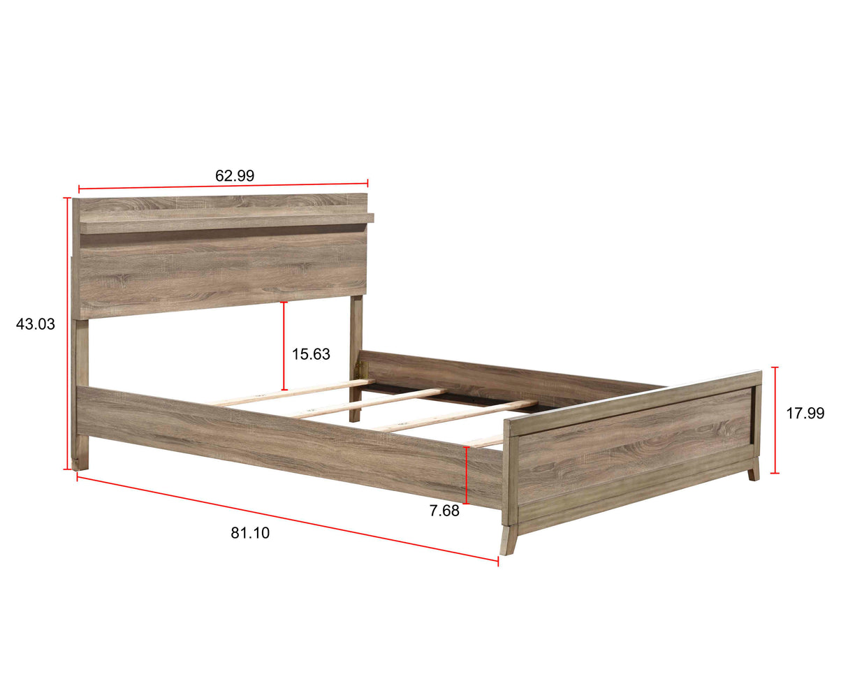 Tilston Natural Panel Bedroom Set by Crown Mark at Eve Furniture