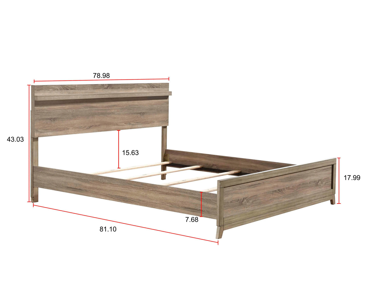 Tilston Natural Panel Bedroom Set by Crown Mark at Eve Furniture