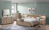 Tilston Natural Queen Panel Bed by Crown Mark at Eve Furniture