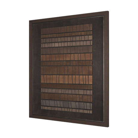 Timber Mosaic by Studio M a Handmade Original Framed Artwork by Mercana at Eve Furniture