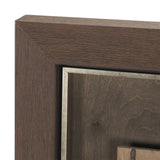 Timber Mosaic III by Mercana Studio Handmade Original Framed Artwork Matted by Mercana at Eve Furniture