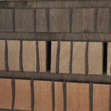 Timber Mosaic III by Mercana Studio Handmade Original Framed Artwork Matted by Mercana at Eve Furniture