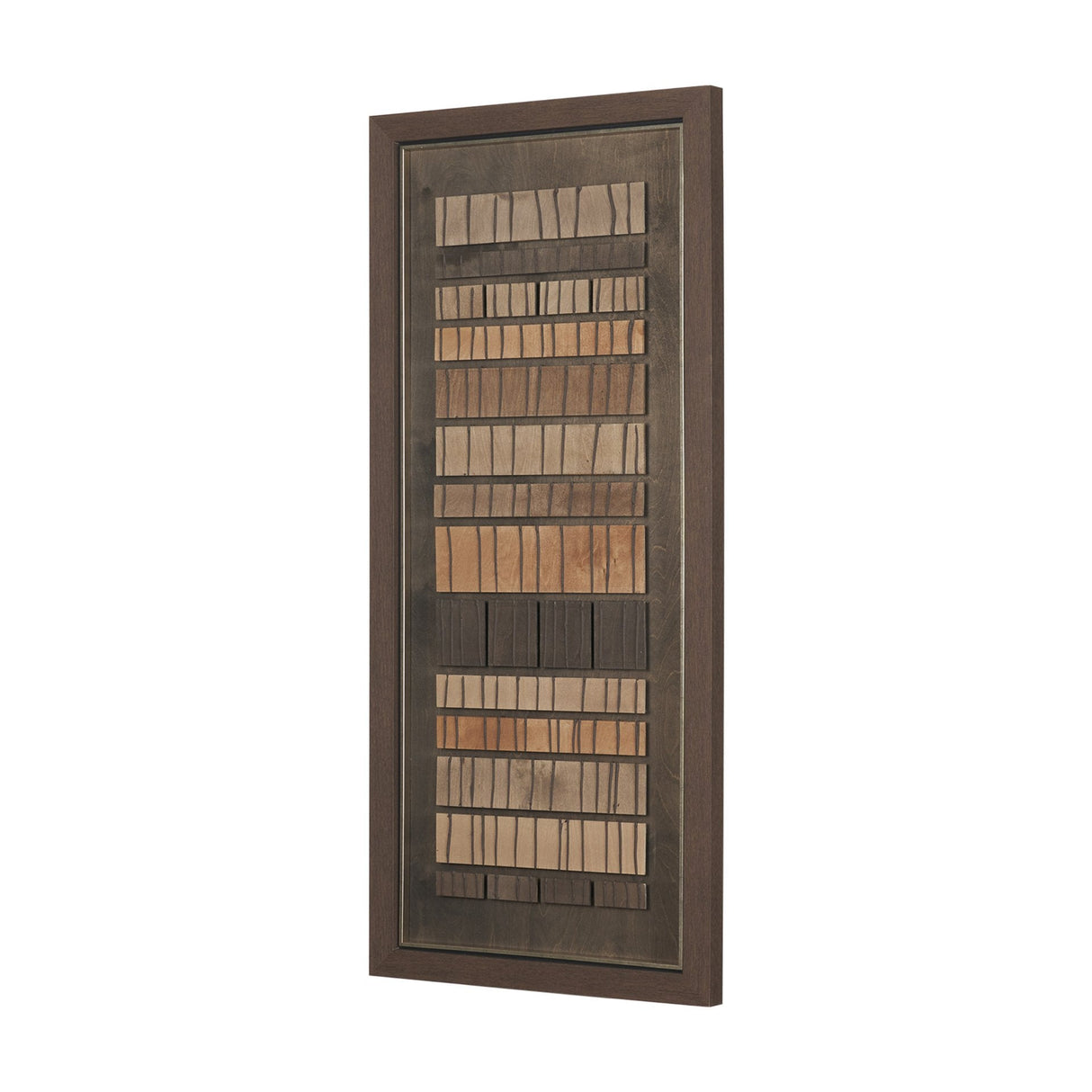 Timber Mosaic IV by Mercana Studio Handmade Original Framed Artwork Matted by Mercana at Eve Furniture