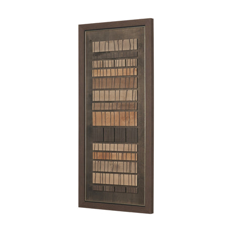 Timber Mosaic IV by Mercana Studio Handmade Original Framed Artwork Matted by Mercana at Eve Furniture