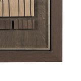Timber Mosaic IV by Mercana Studio Handmade Original Framed Artwork Matted by Mercana at Eve Furniture