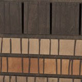 Timber Mosaic IV by Mercana Studio Handmade Original Framed Artwork Matted by Mercana at Eve Furniture