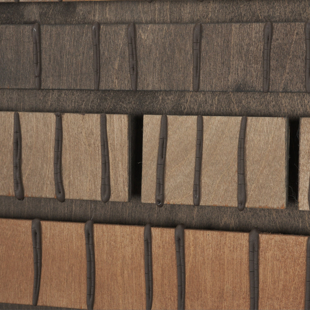 Timber Mosaic IV by Mercana Studio Handmade Original Framed Artwork Matted by Mercana at Eve Furniture