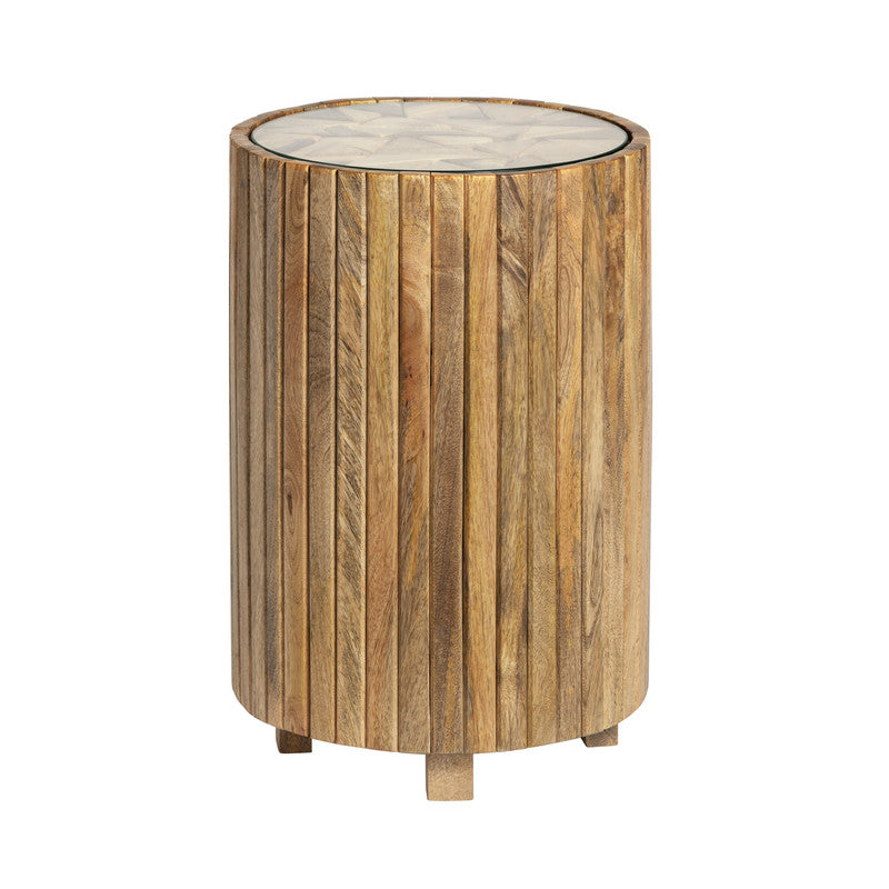 Timberline Brown Accent Table by Crestview at Eve Furniture