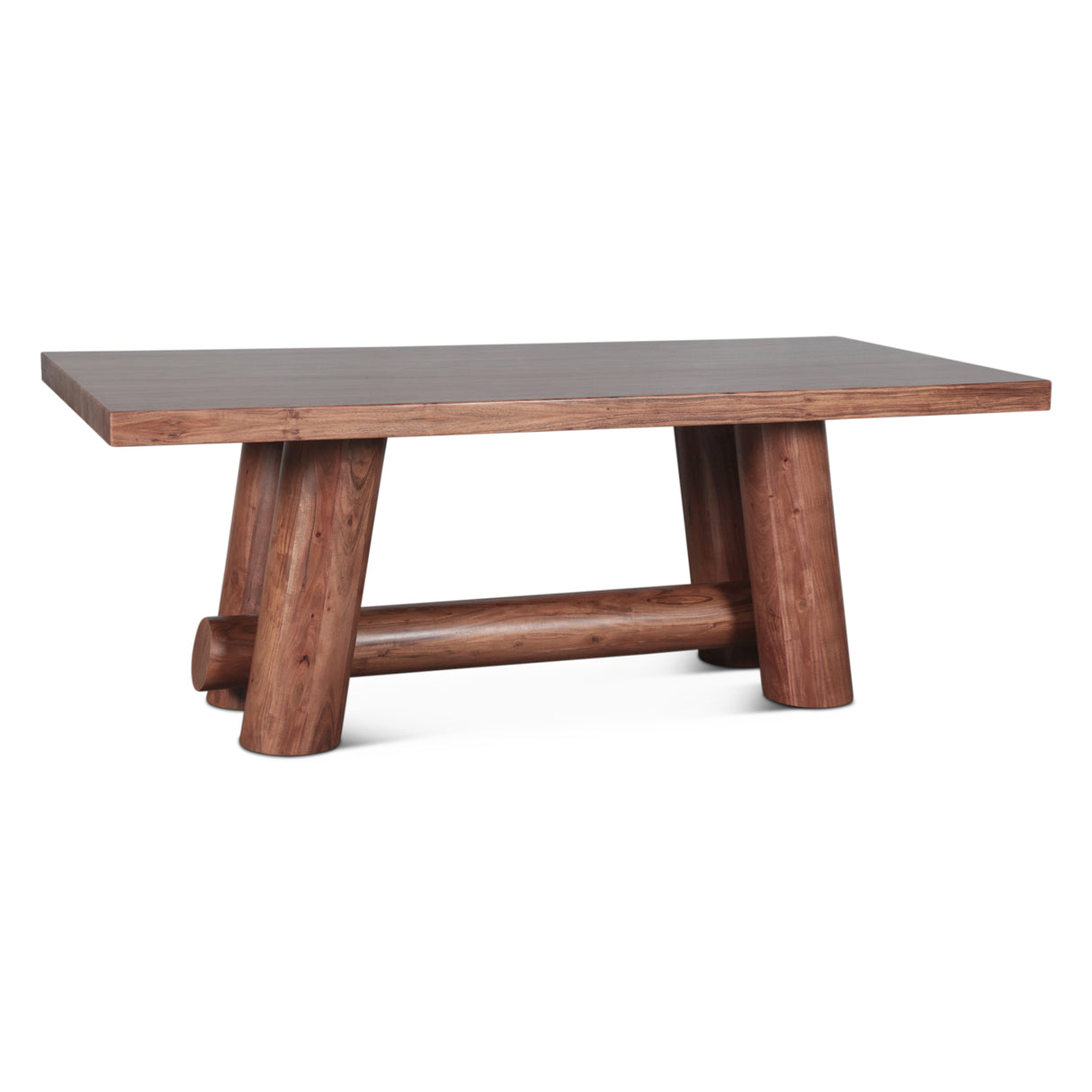 Timbers Barrel 80" Dining Table in Vinegar Acacia by Home Trends & Design at Eve Furniture