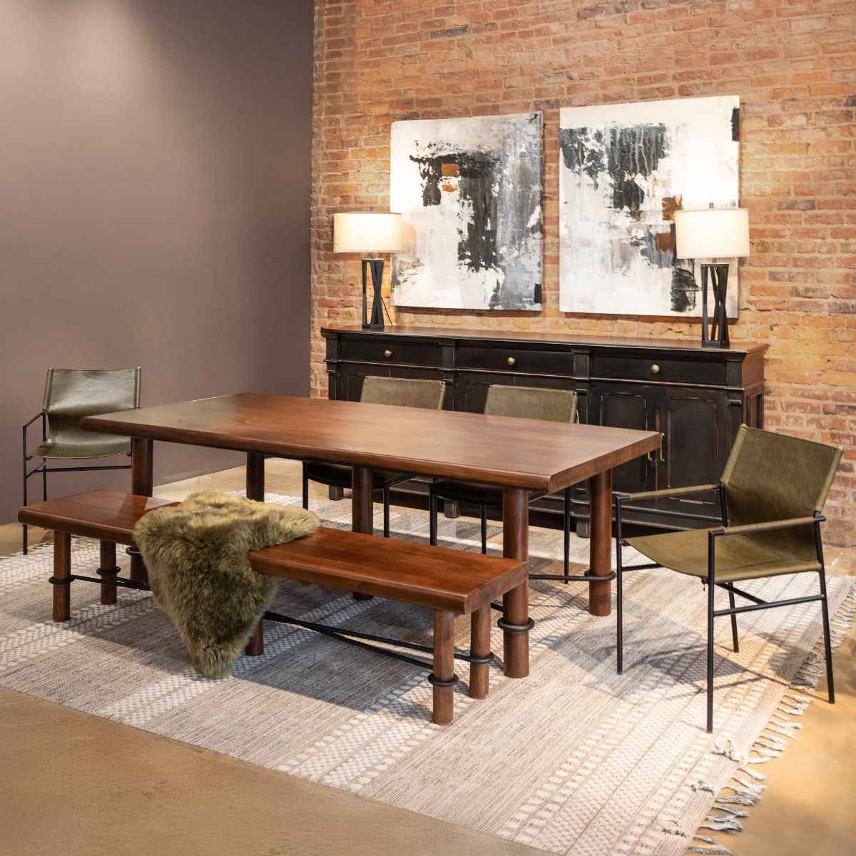 Timbers Lincoln 80" Bench in Vinegar Acacia