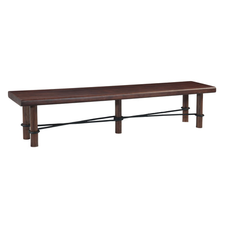 Timbers Lincoln 80" Bench in Vinegar Acacia by Home Trends & Design at Eve Furniture