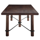 Timbers Lincoln 88" Dining Table in Vinegar Acacia by Home Trends & Design at Eve Furniture