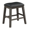 Timbre Gray Counter Chair, Set of 2 by Homelegance at Eve Furniture