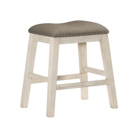 Timbre Whitewash Counter Chair, Set of 2 by Homelegance at Eve Furniture