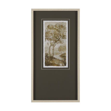 Timeless Vista IV by Mercana Studio Hand Embelished Textured Framed Artwork Matted under Glass by Mercana at Eve Furniture